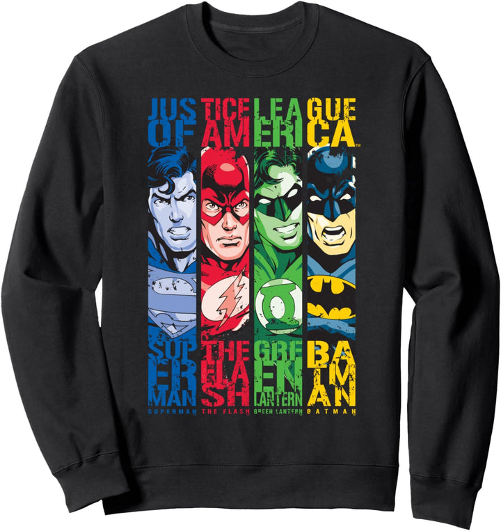 DC Justice League Abgestreift - Leicht Sweatshirt