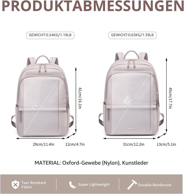 GOLF SUPAGS Rucksack für Damen, schmal, Computer-Büchertasche, Rucksack, Geldbörse für Arbeit, Reise