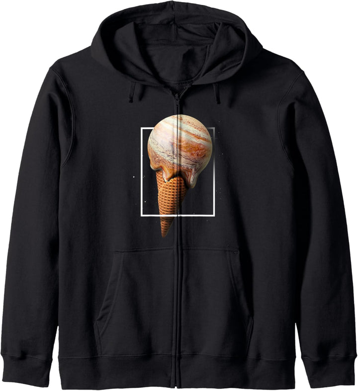 Planet Icecream Jupiter Weltraumastronomie Süssigkeiten Kapuzenjacke