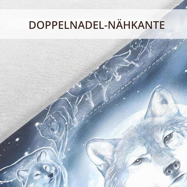 Zomer Bettwäsche Set 135x200 cm 2teilig Bettbezug Mikrofaser Bettwäsche Deckenbezug mit Moonlight Wo