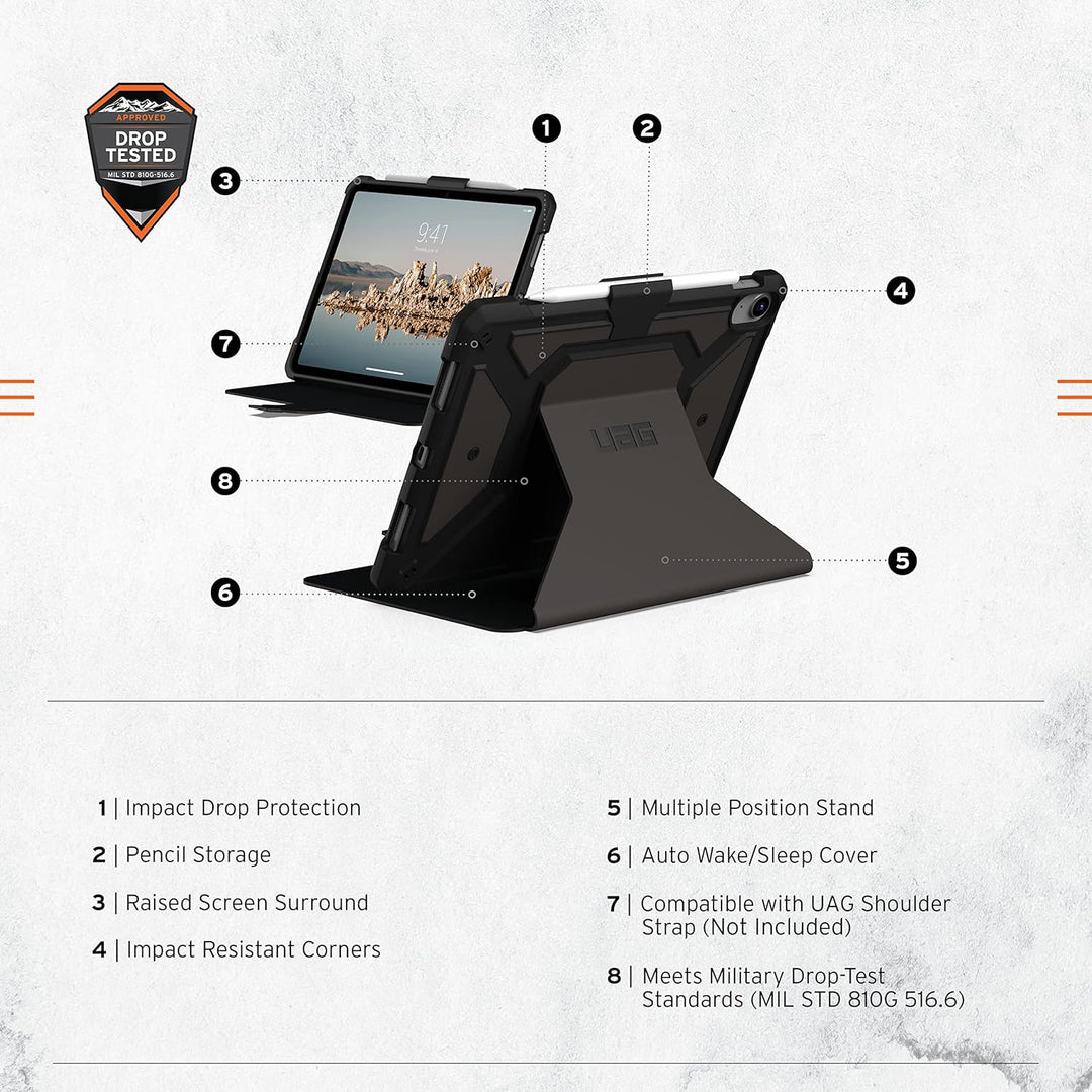 Urban Armor Gear Metropolis SE Case für Apple iPad 10.9 (10. Generation 2022) [Apple Pencil Halterun