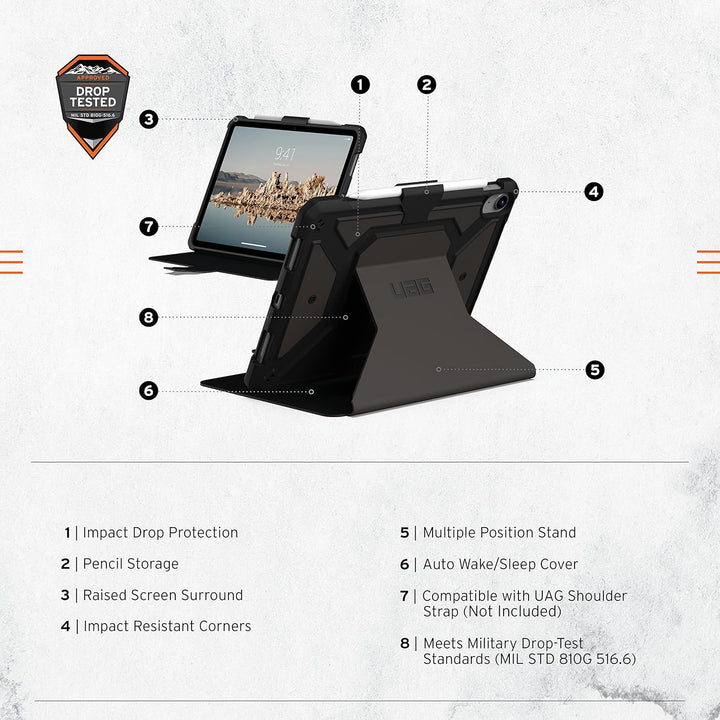 Urban Armor Gear Metropolis SE Case für Apple iPad 10.9 (10. Generation 2022) [Apple Pencil Halterun