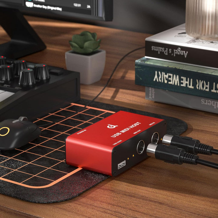 DigitalLife Stand-Alone USB MIDI Host Bridge Box - 1-Eingang/1-Ausgang 5-PIN DIN MIDI-Schnittstellen