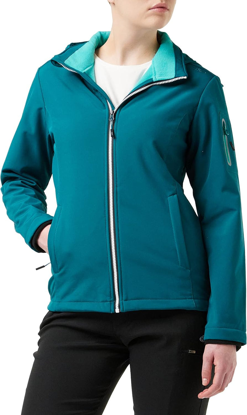 CMP Damen Windproof And Waterproof Softshell Jacket Wp 7.000 Jacke 36 Deep Lake, 36 Deep Lake