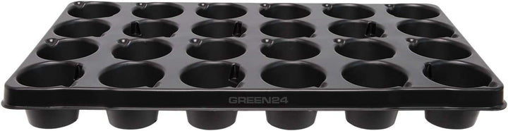 GREEN24 Hydroponik TP24-7 Zimmergewächshaus mit 24 Rundtöpfen Ø 7cm | Zimmer-Gewächshaus mit automat