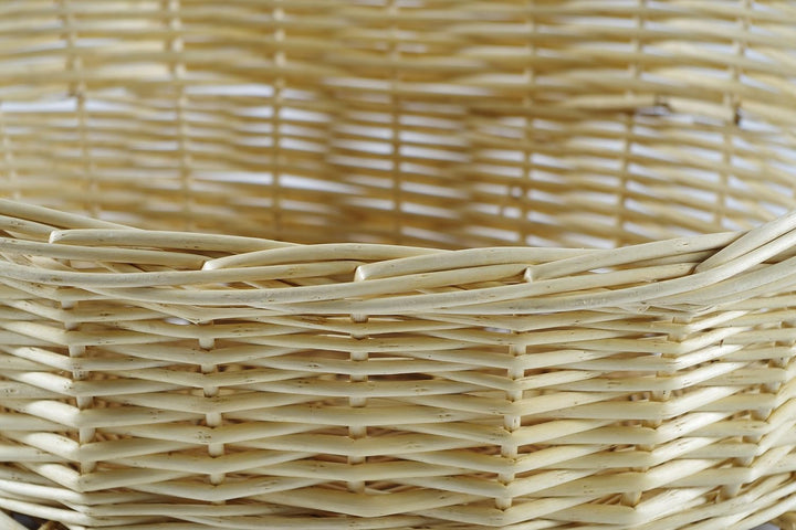 Kobolo Geschenkkorb Präsentkorb Henkelkorb Korb aus geflochtener Weide - Gr 2 42x35x13/39 cm 42 x 35