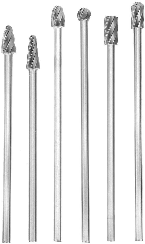 6 stücke 6mm 1/4 "schaft Aluminium Fräser Extra Lange 150mm Fräser hartmetalllegierung