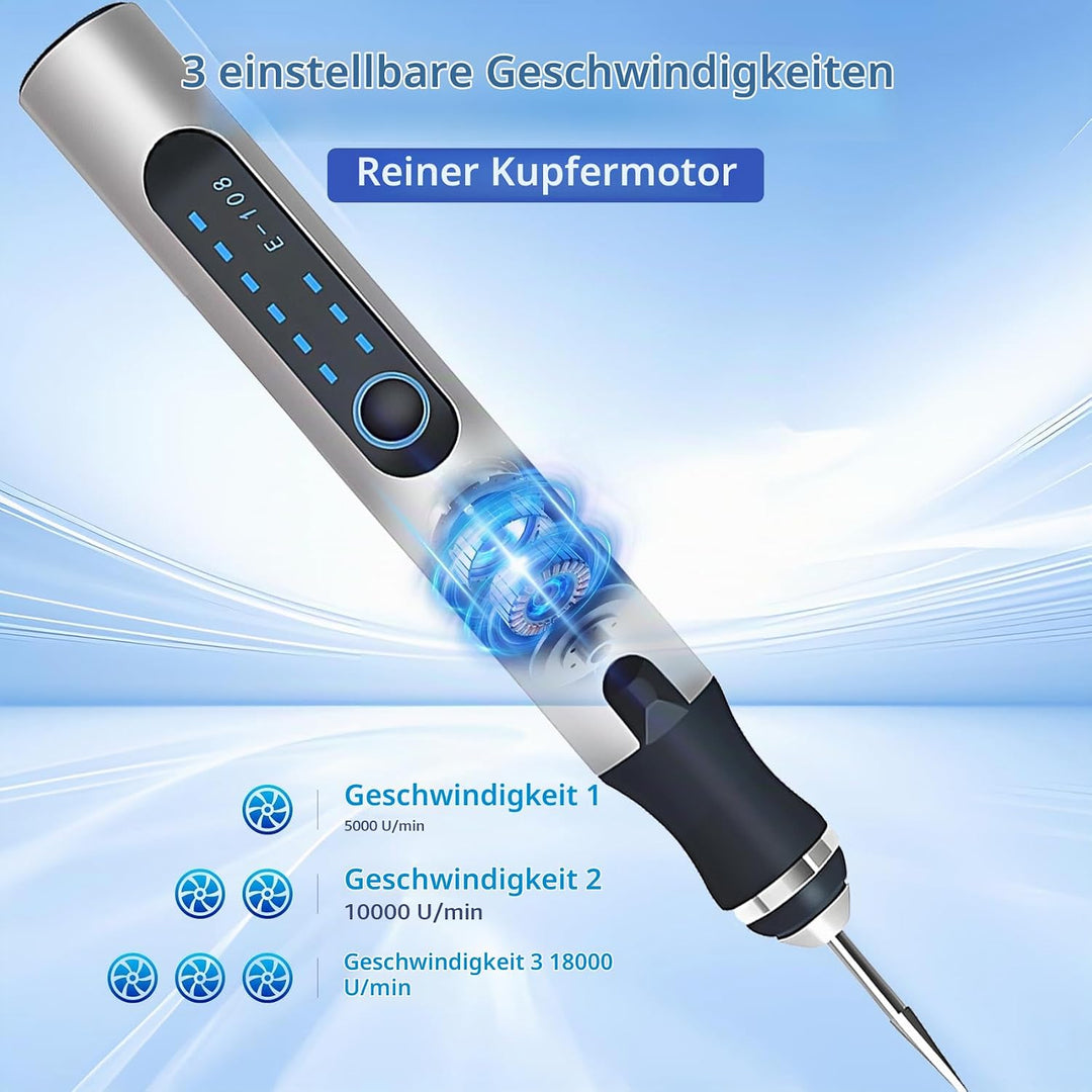 Elektrischer Gravierstift, USB wiederaufladbar, kabellos, tragbares Gravur gerät, Gravur stift für G