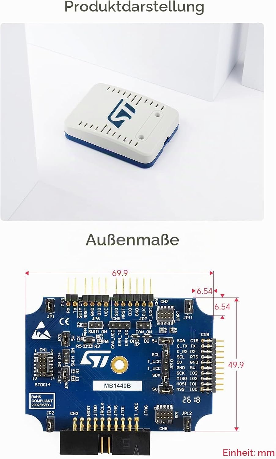 Waveshare STLINK-V3SET Modular in-Circuit Debugger and Programmer for STM32/STM8 Microcontrollers St