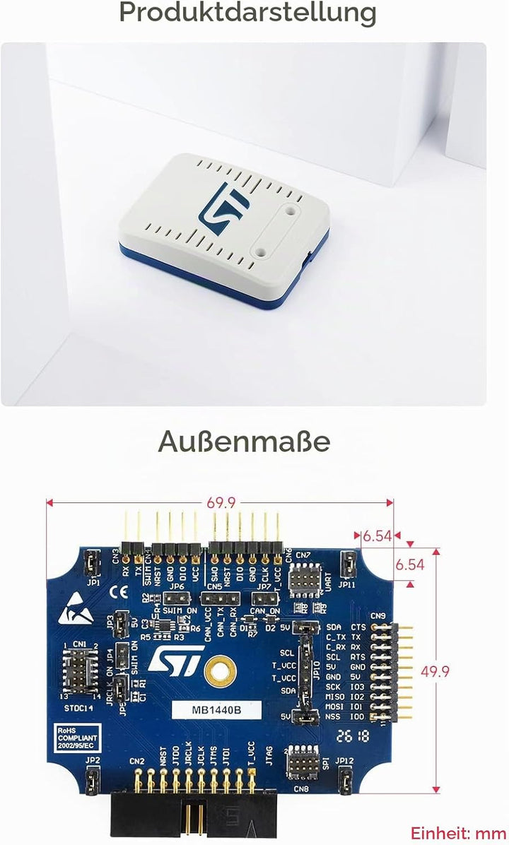 Waveshare STLINK-V3SET Modular in-Circuit Debugger and Programmer for STM32/STM8 Microcontrollers St