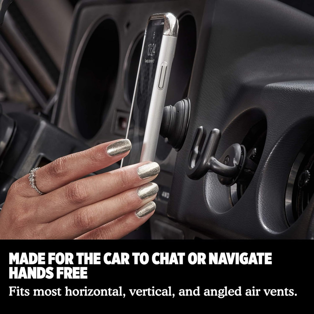 PopSockets: PopMount 2 Nicht Haftender Hände-Frei Auto-Lüftungshalterung für Smartphones und Tablets