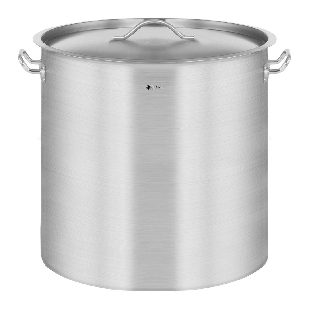 Royal Catering RCST-36LI4.1 Edelstahltopf mit Deckel Edelstahlkochtopf Kochtopf Induktion (36 Liter,