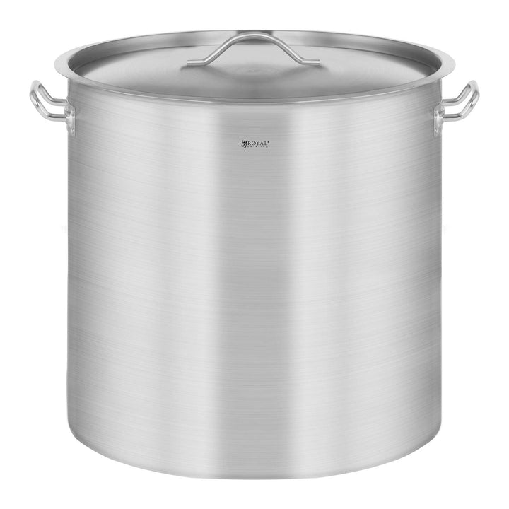 Royal Catering RCST-36LI4.1 Edelstahltopf mit Deckel Edelstahlkochtopf Kochtopf Induktion (36 Liter,
