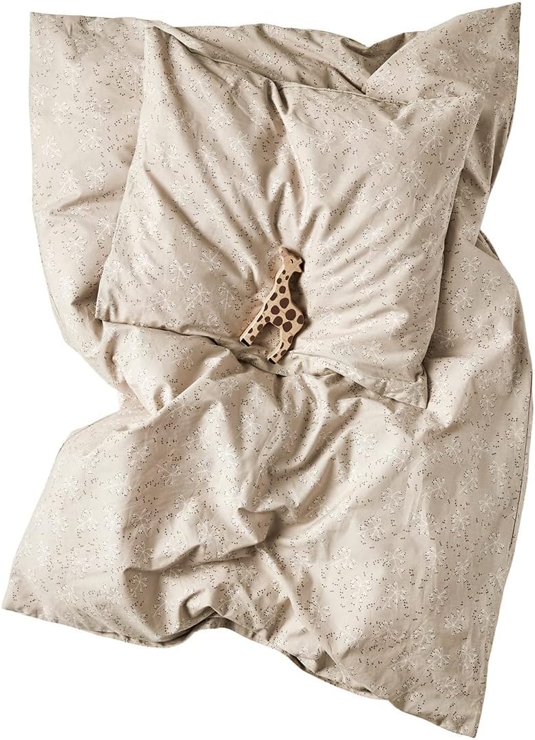 Leander Meadow Bettwäsche Baby Masse 70x100 / Kissengrösse 40x45 cm - Farbe Cappuccino (Bettwäsche o