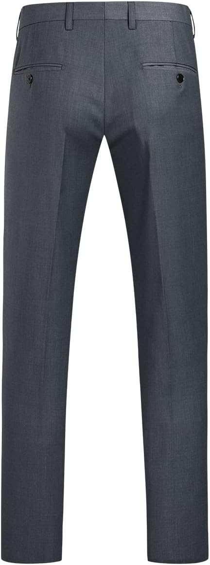YOUTHUP Herren 2 Teilig Anzug Modern Slim fit Anzüge Einreiher Anzugsjacke Anzughose Business Hochze