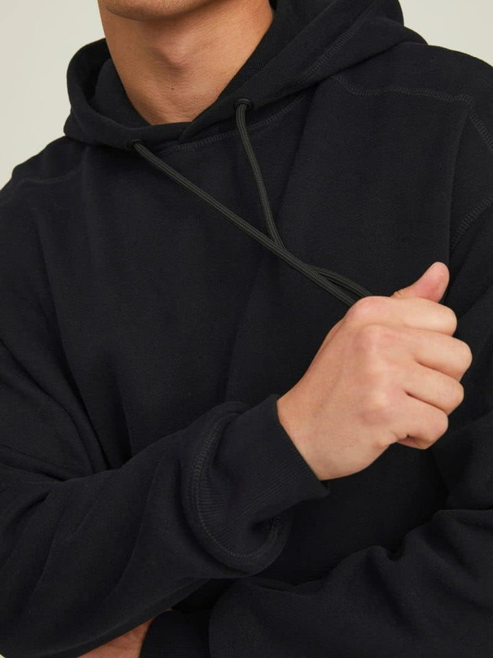 JACK & JONES Herren Jcoclassic Waffle Sweat Hood Noos Kapuzenpullover XS Schwarz, XS Schwarz