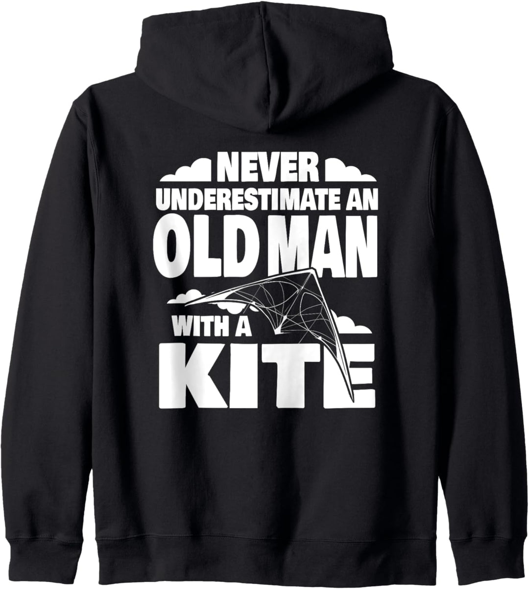 Unterschätze niemals einen alten Mann mit einem Drachenvater Kapuzenjacke
