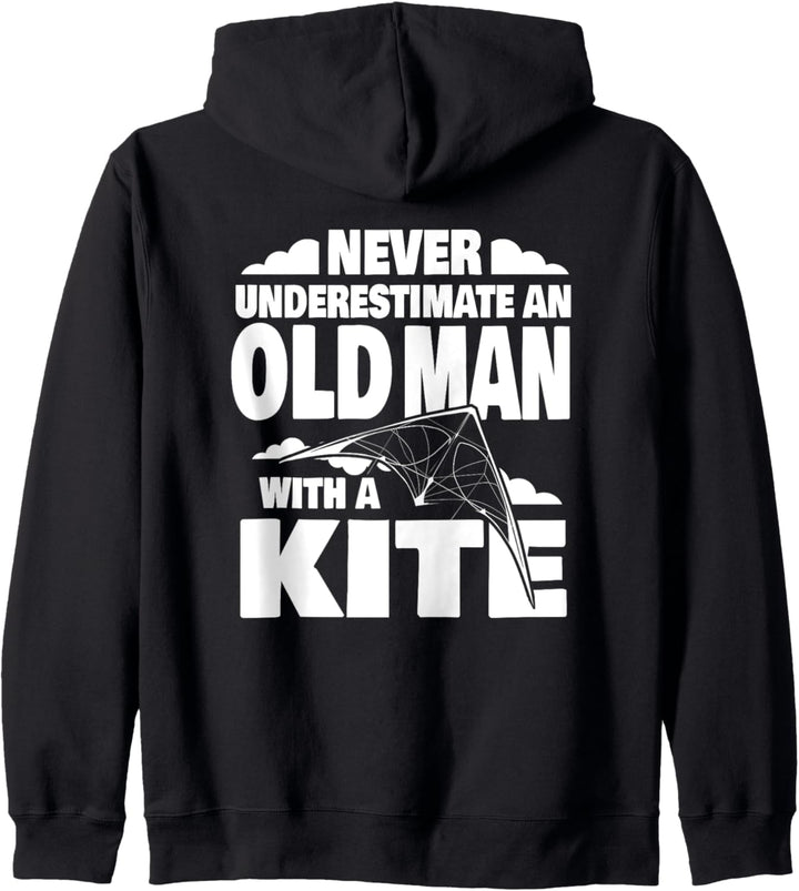Unterschätze niemals einen alten Mann mit einem Drachenvater Kapuzenjacke