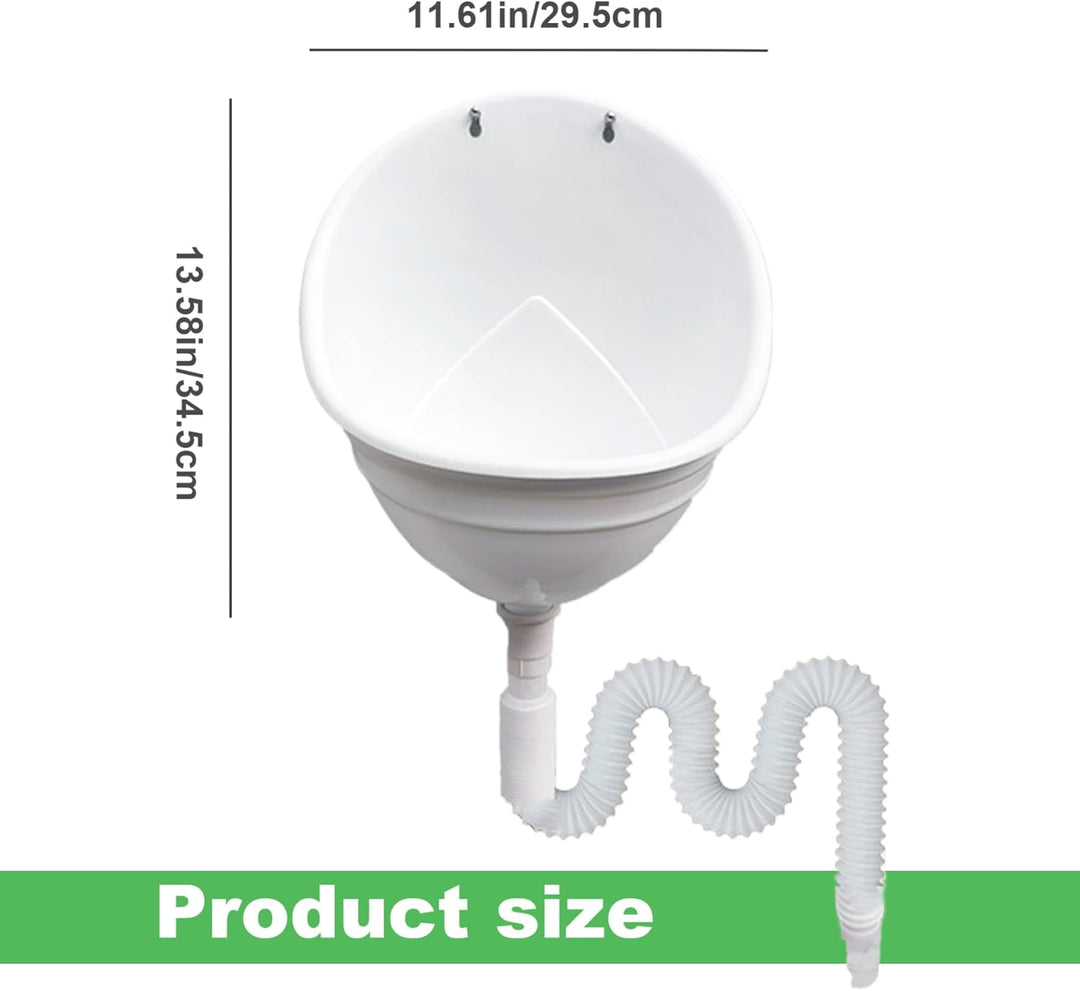 Wasserloser Urinal mit Schlauch, wand montierte Plastikurinale, zerspritterter Urin-Diverter mit Dee