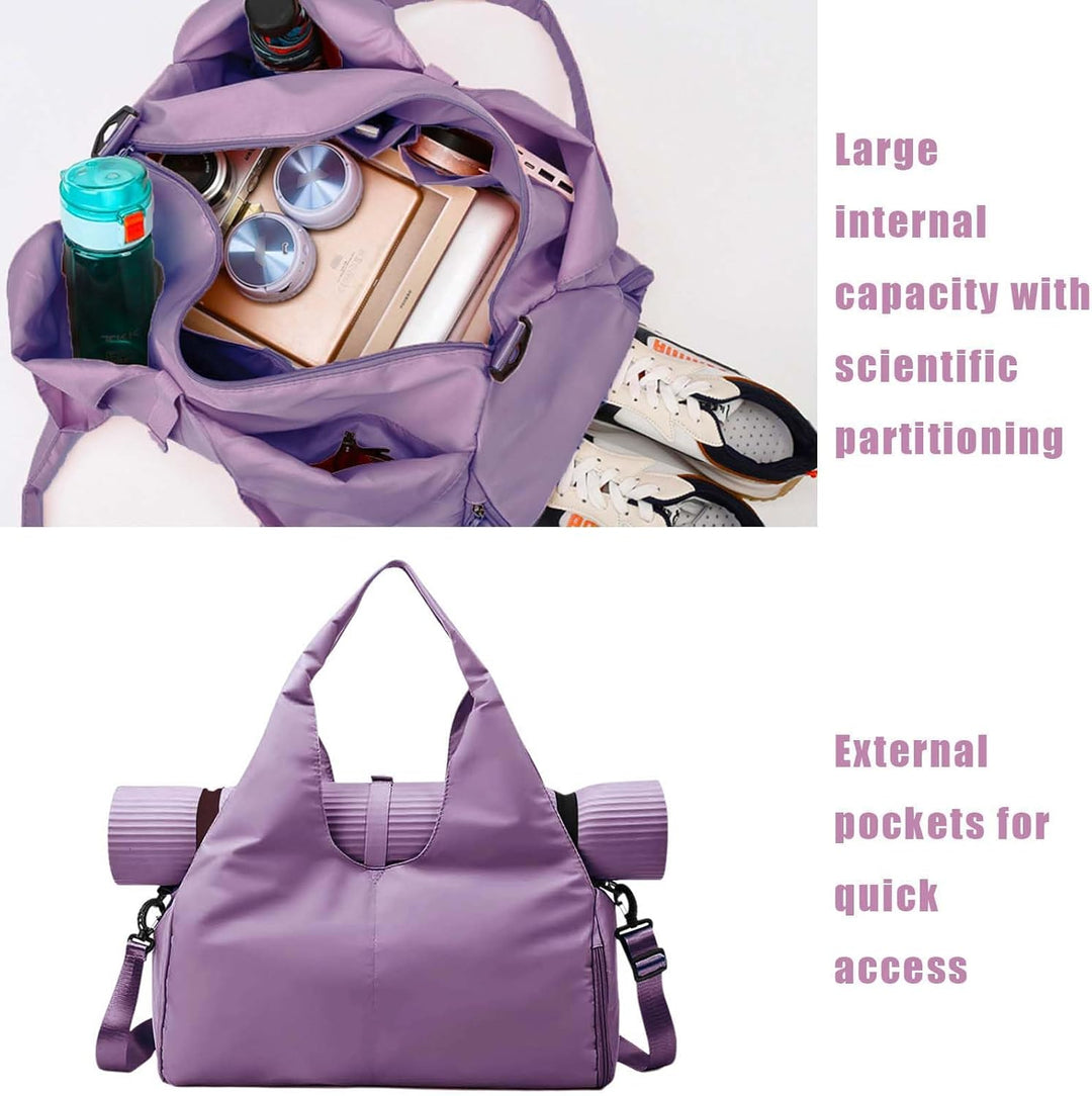 Gym Yoga Bag Damen Yogatasche Gross Workout-Tanz-Tragetasche,Sporttasche für Damen,Sport-Reisetasche