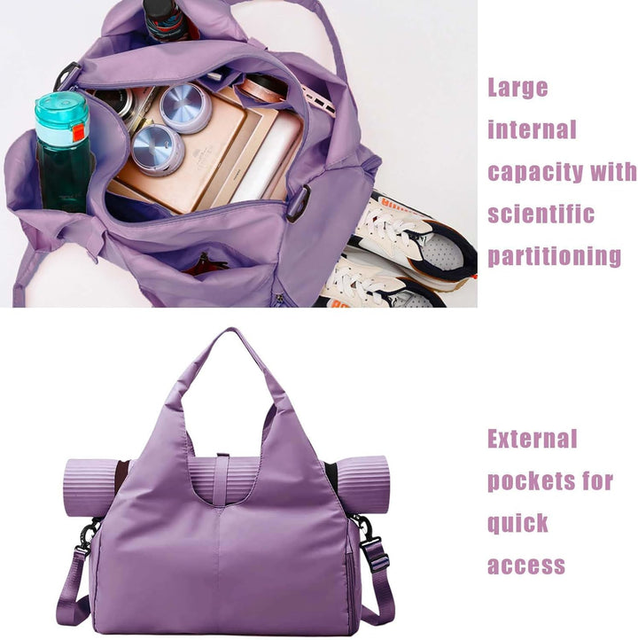 Gym Yoga Bag Damen Yogatasche Gross Workout-Tanz-Tragetasche,Sporttasche für Damen,Sport-Reisetasche