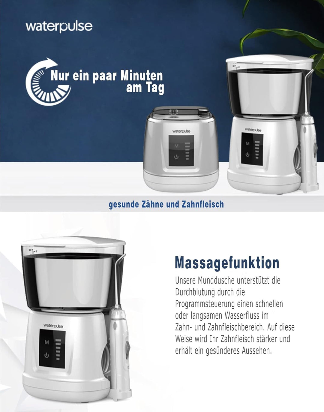 NPO Water-pulse Water Flosser Professional For Teeth, Gums, Braces, Dental Care, Electric Power With