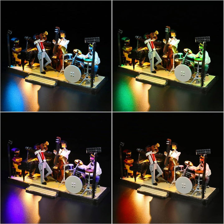 BrickBling LED-Beleuchtungsset für Lego Jazz Quartet 21334 Bausatz (Nur DIY Light Kit, Baustein Nich