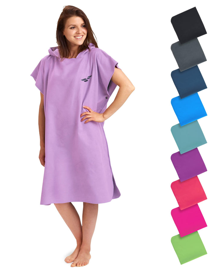 Fit-Flip Badeponcho aus Mikrofaser für Damen und Herren - schnelltrocknend, kompakt und Ultraleicht