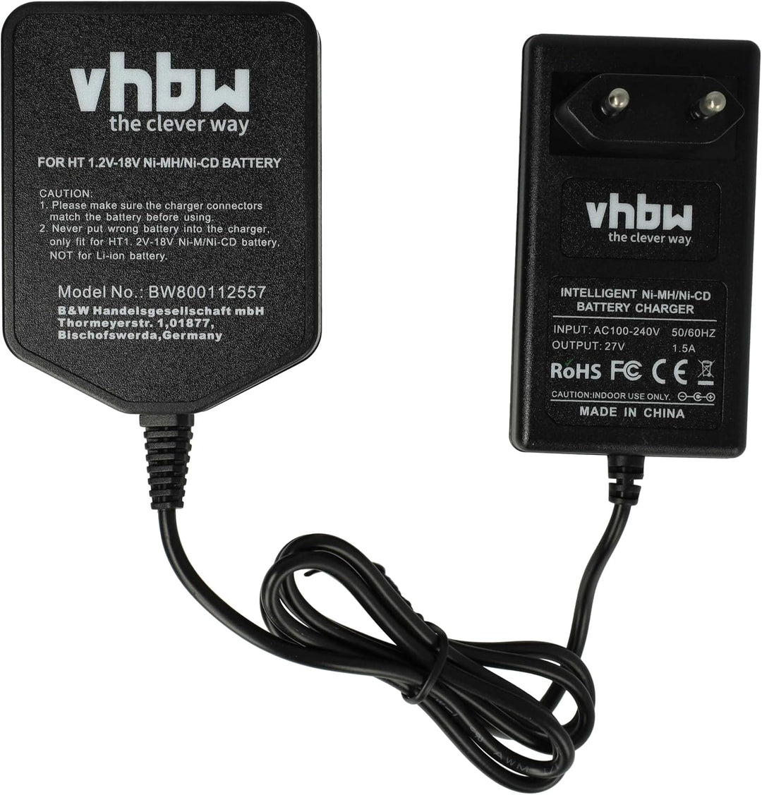 vhbw Ladegerät kompatibel mit Hitachi 325292 | B3, BCL 1415, BCL 1430, EB12, EB1212S, EB1214L, EB121