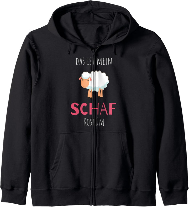 Schaf Kostüm Karneval Fasching lustiges Geschenk Landwirt Kapuzenjacke