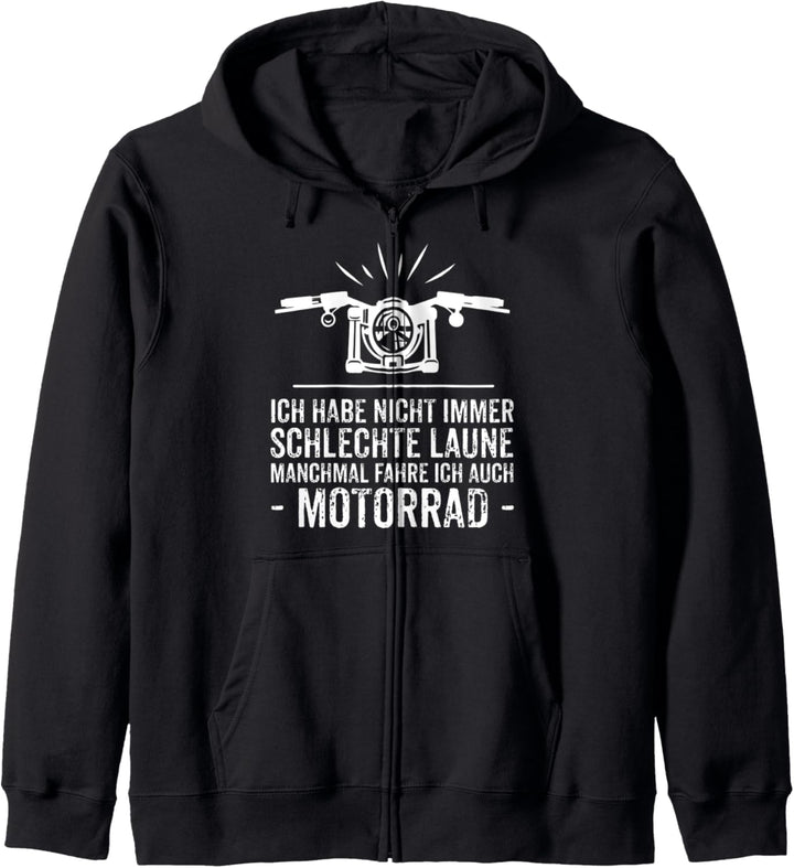 Motorrad Spruch Lustig Geschenk Motorradfahrer Kapuzenjacke