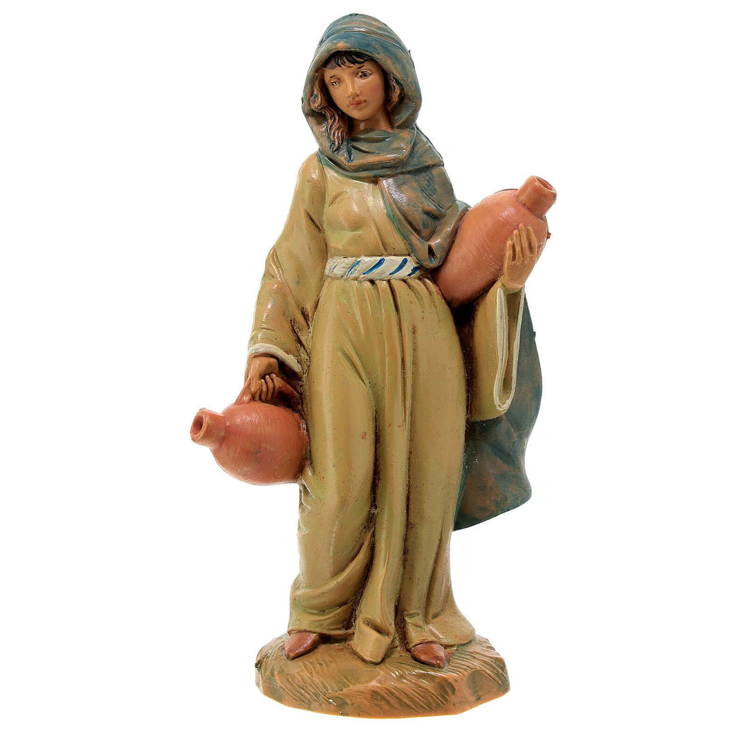 Holyart Hirtin mit Krüge Fontanini Krippe, 12 cm