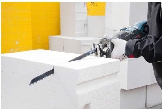 Bosch Professional 2 Stück Säbelsägeblatt S 2041 HM Endurance for Aerated Concrete (für Porenbeton,