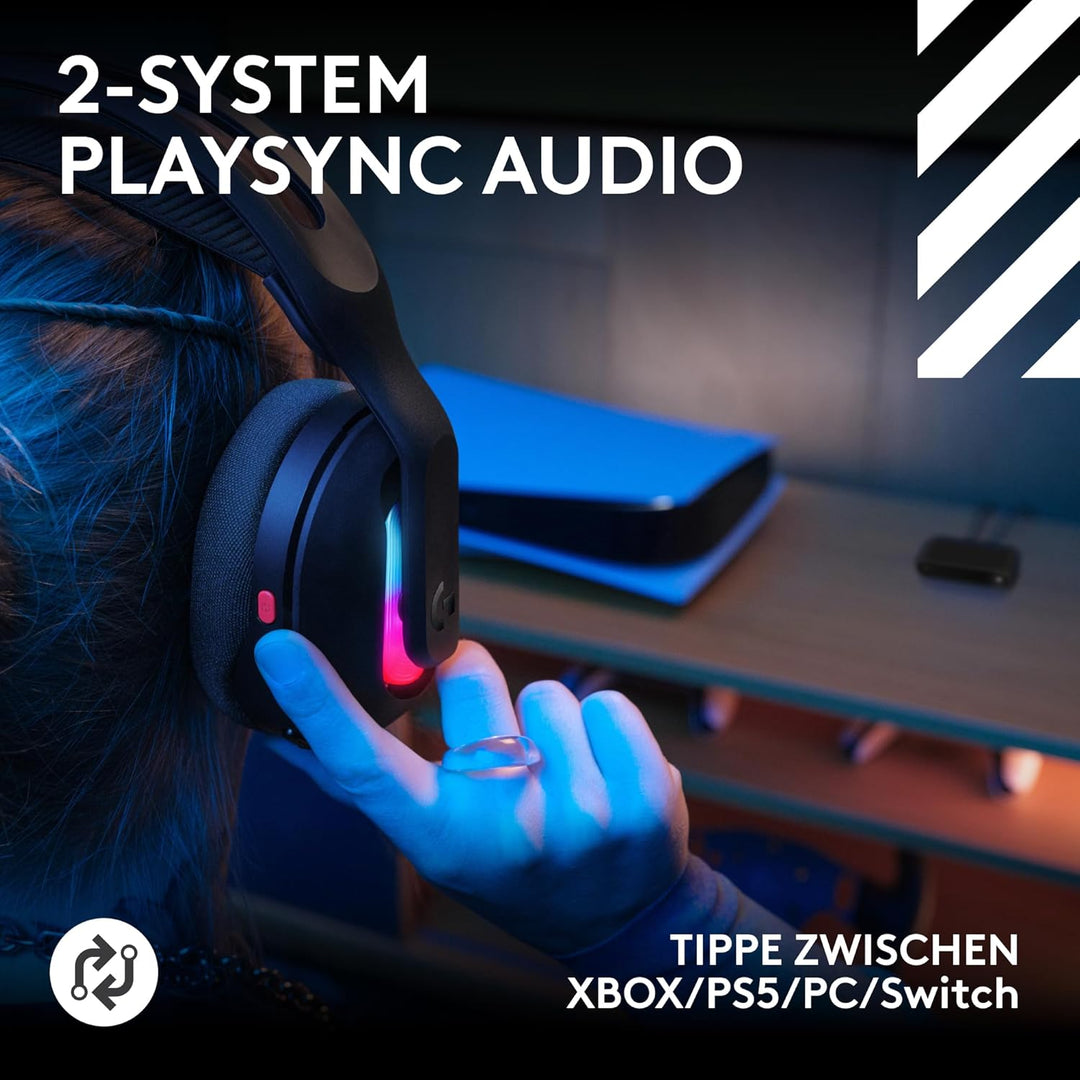 Logitech G Astro A20 X Lightspeed kabelloses Gaming-Headset für PS5, Xbox, Switch, PC mit 2-System P