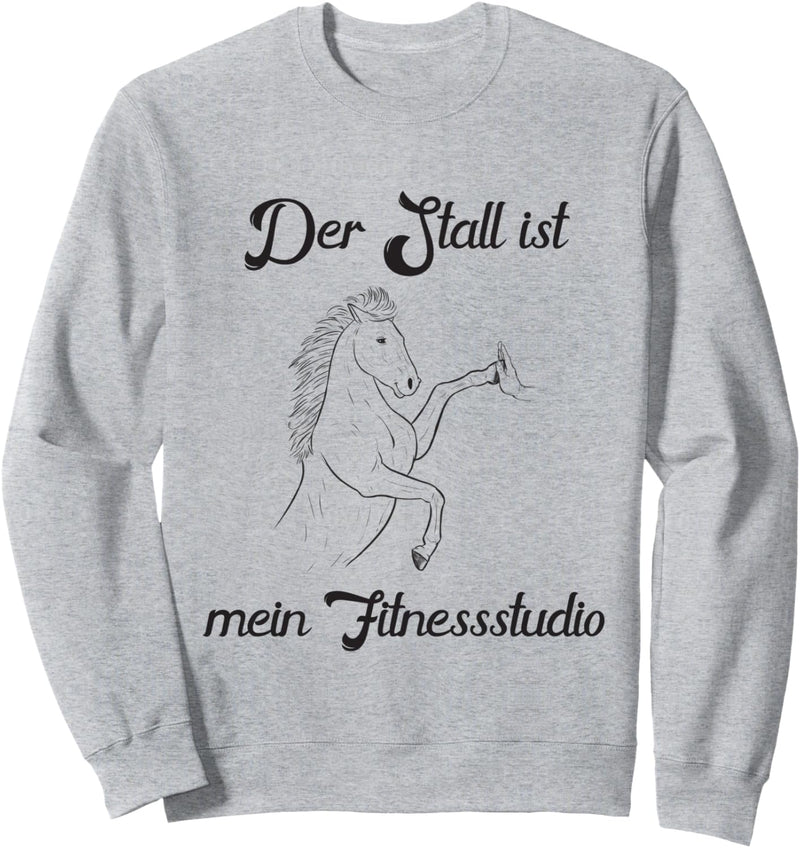 Der Stall ist meine Fitnessstudio Reiter Pferde Pulli Stall Sweatshirt