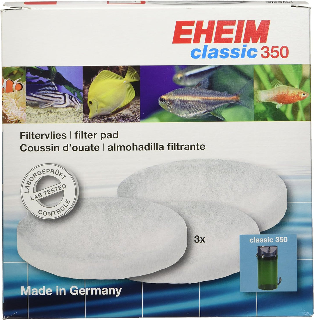 Eheim Feinfilterpad (weiss) für Classic Aussenfilter 2215 (3 Stück), 17,8 x 17,8 x 7,6 cm
