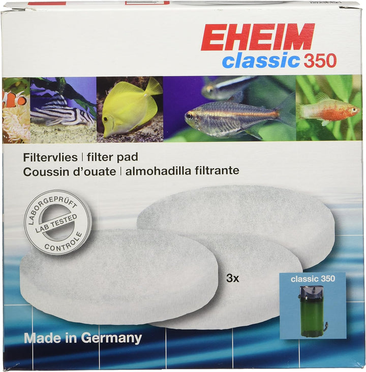 Eheim Feinfilterpad (weiss) für Classic Aussenfilter 2215 (3 Stück), 17,8 x 17,8 x 7,6 cm
