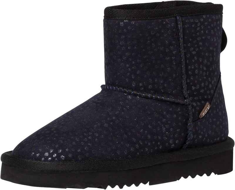 s.Oliver Mädchen Winterstiefeletten ohne Absatz Gefüttert Glitzer 36 EU Navy, 36 EU Navy