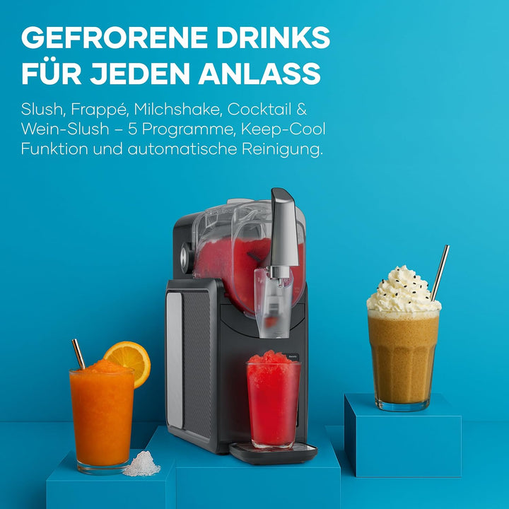 Severin Slush-Eis-Maschine für zu Hause, Eis-Cocktails, Frappé, Milchshakes, 15 min Technologie, Ice