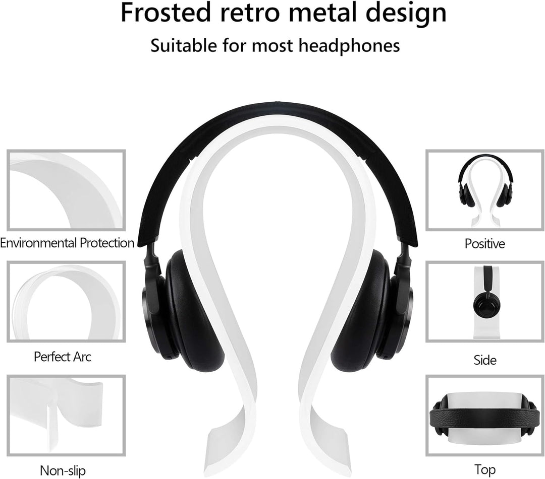 Geekria Acryl Omega Kopfhörerständer, Gaming Headset Halter, Schreibtisch Display Aufhänger, kompati