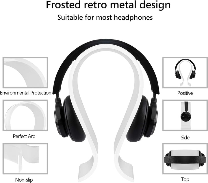 Geekria Acryl Omega Kopfhörerständer, Gaming Headset Halter, Schreibtisch Display Aufhänger, kompati