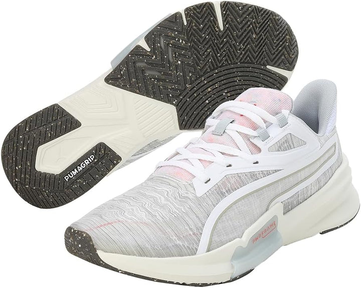 PUMA Herren Pwrframe Tr Re:Collection Gymnastikschuh, 40.5 EU Puma White Platinum Gray
