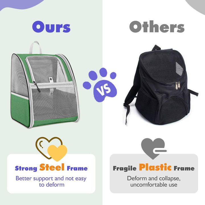 Pawaboo katzenrucksack, hunderucksack für Katzen Hunde Welpen mit Fenster, Haustier Rucksack cat Bac