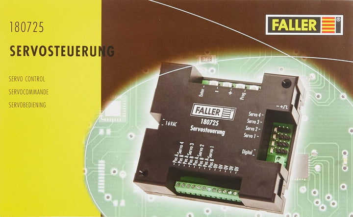 FALLER Servosteuerung für 4 anschliessbare Servos I Modelleisenbahn Zubehör H0 I Modelleisenbahn H0,