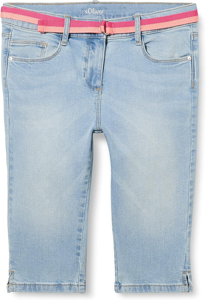 s.Oliver Junior Girls 2130016 Capri Denim, Skinny Suri, blau 52Z2, 134/REG