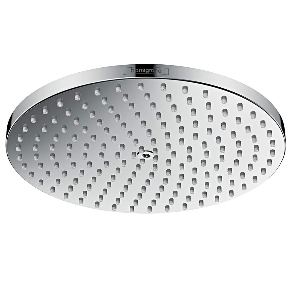 hansgrohe Raindance S - Kopfbrause, runde Duschbrause (⌀ 240 mm), Regendusche mit1 Strahlart (Powder