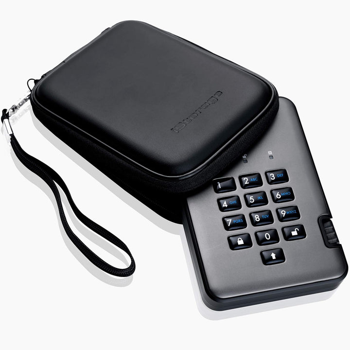 iStorage diskAshur Pro2 5TB Externe Festplatte, Graphit, IS-DAP2-256-5000-C-G HDD 5TB, HDD 5TB