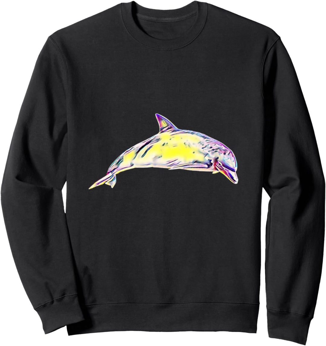 Delfin Motiv Tümmler Meeressäugetiere Tiere Ozean Delfine Sweatshirt