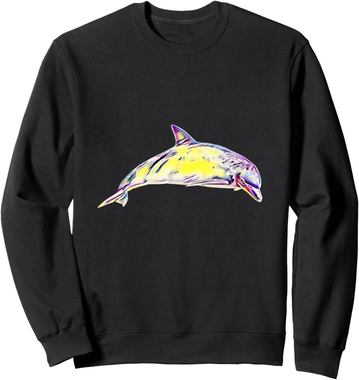 Delfin Motiv Tümmler Meeressäugetiere Tiere Ozean Delfine Sweatshirt