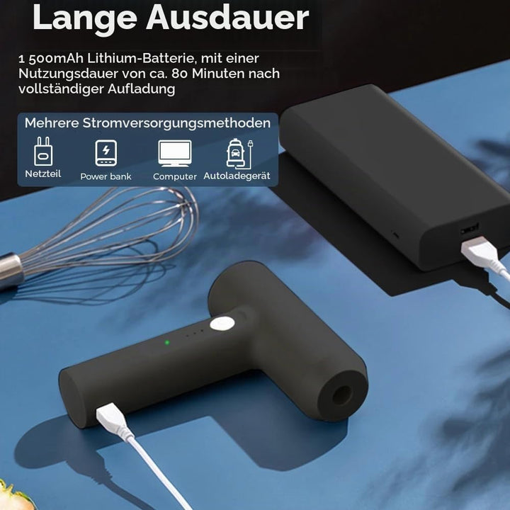 Drahtloser elektrischer Lebensmittelmischer 3-Geschwindigkeiten Eierklopfer USB Wiederaufladbare Han